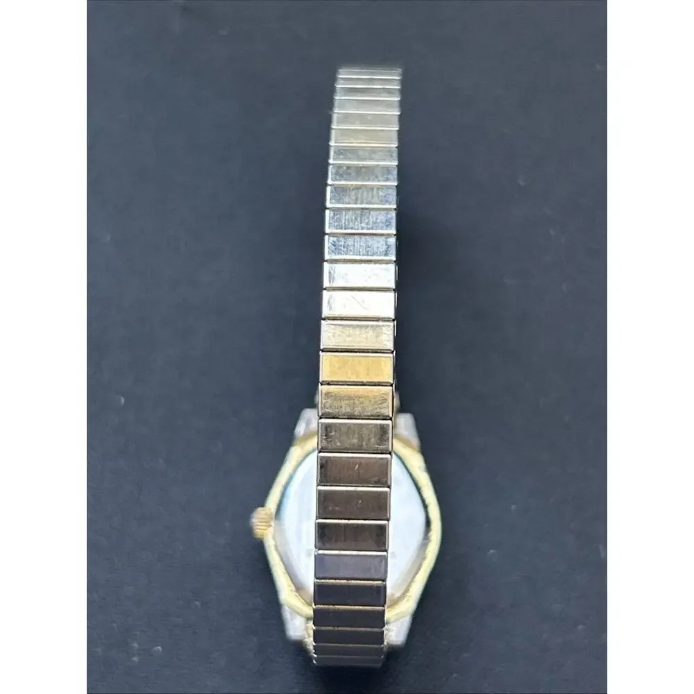 Watch It Two Tone Women’s Stretch Band Quartz Watch